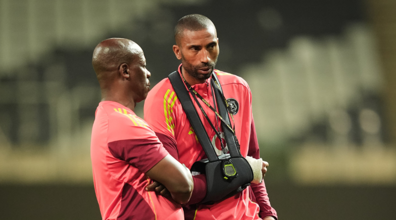 Orlando Pirates assistant coach Mandla Ncikazi and head coach Abdeslam Ouaddou