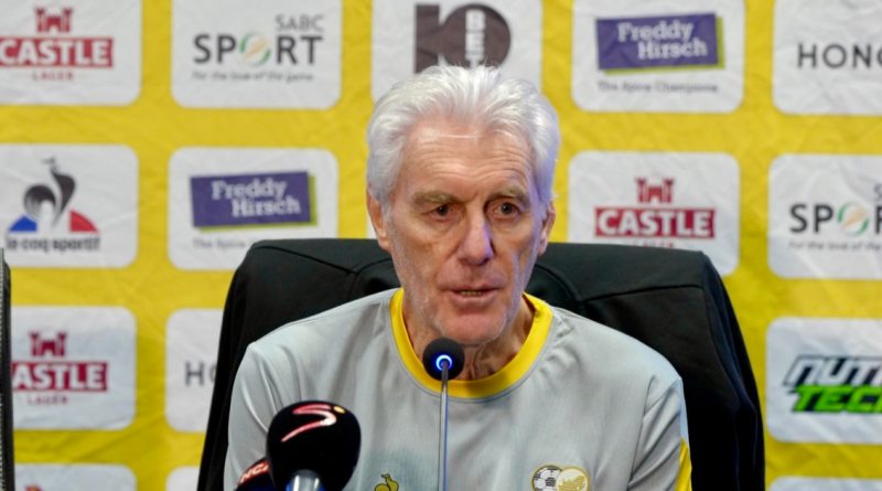 Bafana Bafana head coach Hugo Broos