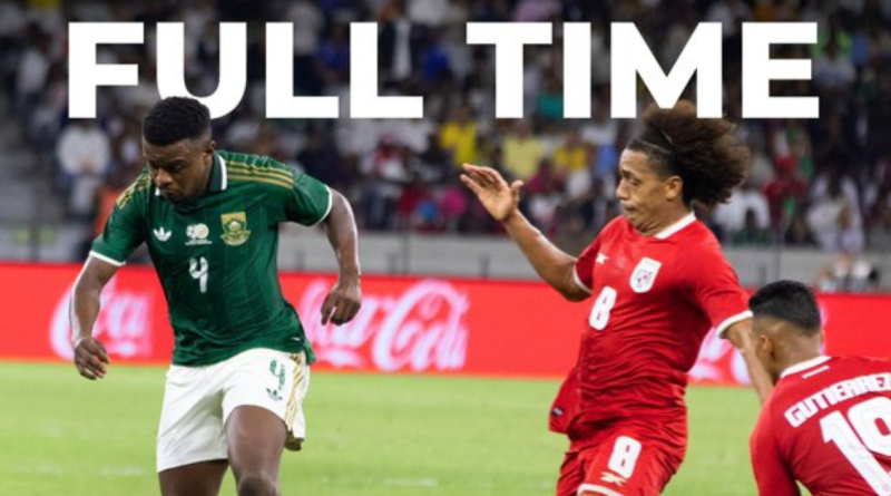South Africa fell to a 2–1 defeat against Panama (Image: Bafana Bafana)