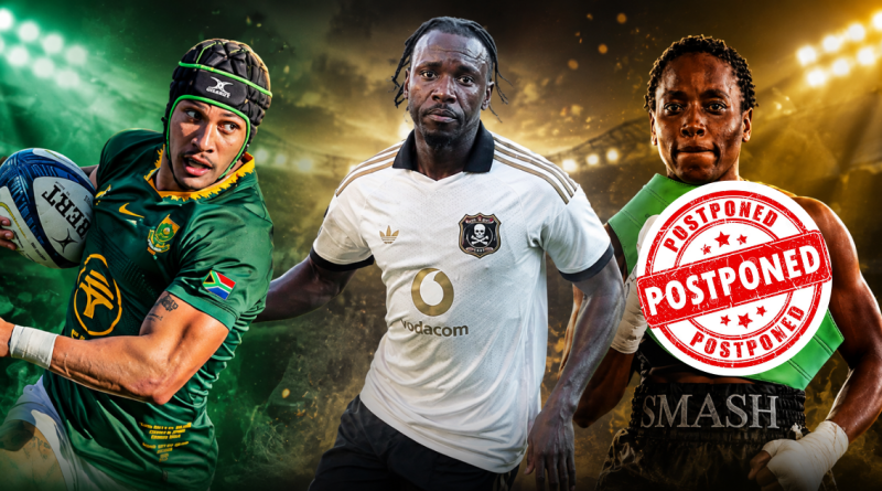 Springboks vs All Blacks Headline Huge Saturday as MTN8 Semifinals, Women’s Boxing Take Centre Stage (Graphic: SizaNazo365 | Images: Springboks, Pirates, McAusland Management)