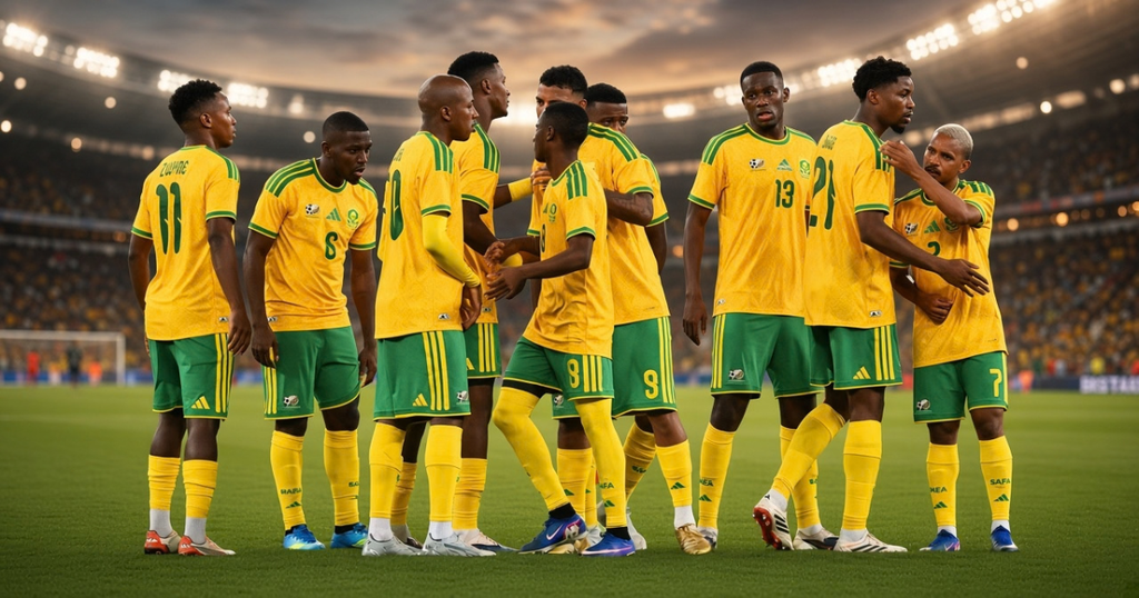 Bafana Bafana Face Eritrea Test After Winning Start as Mosimane Confirms Double Injury Blow (Graphics: SizaNazo365 | Images: SAFA)